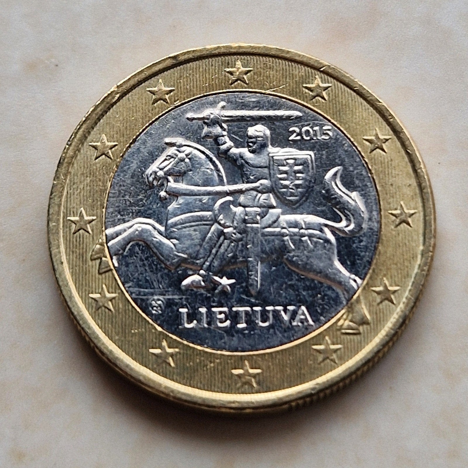 2015 Lithuania , 1 Euro Coin, Timbres & Monnaies, Monnaies | Europe | Monnaies euro, Enlèvement ou Envoi, 1 euro