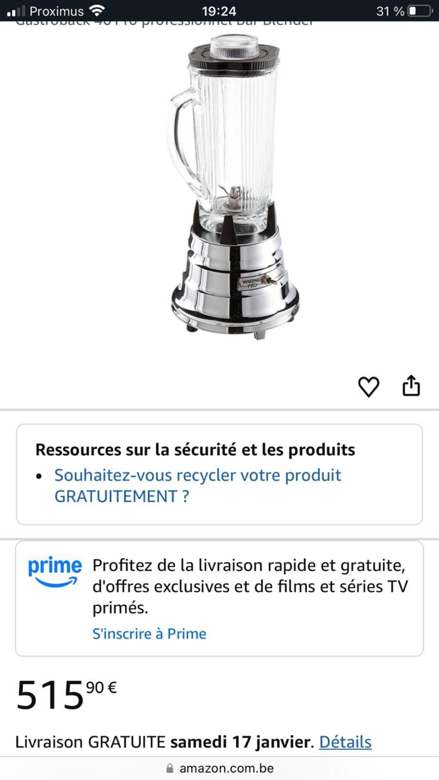 Blender, Enlèvement, Utilisé