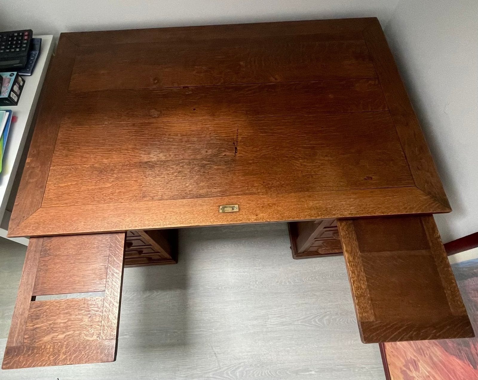 Antieke bureau, Maison & Meubles, Bureaux, Enlèvement, Avec tiroirs, Bois, Utilisé