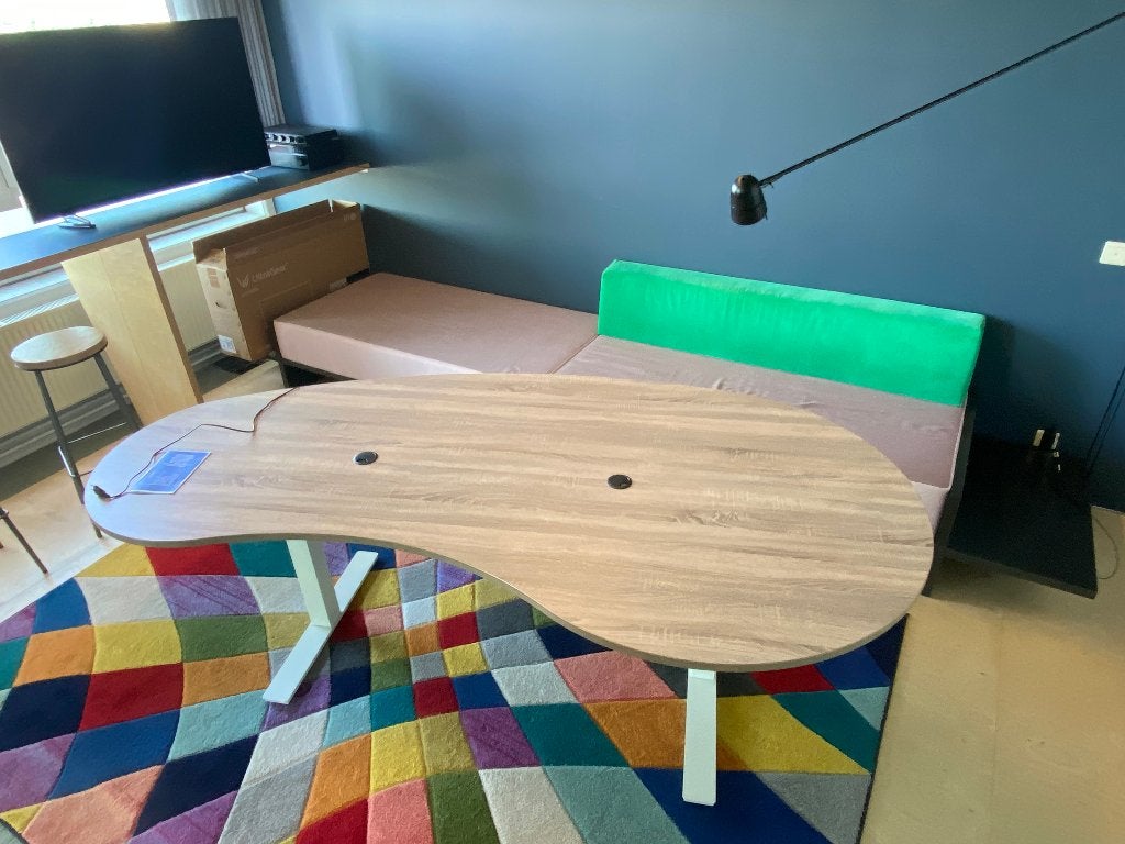 Podcast tafel (uniek & op maat gemaakt), Werkplek, Ophalen, Gebruikt, Tafel
