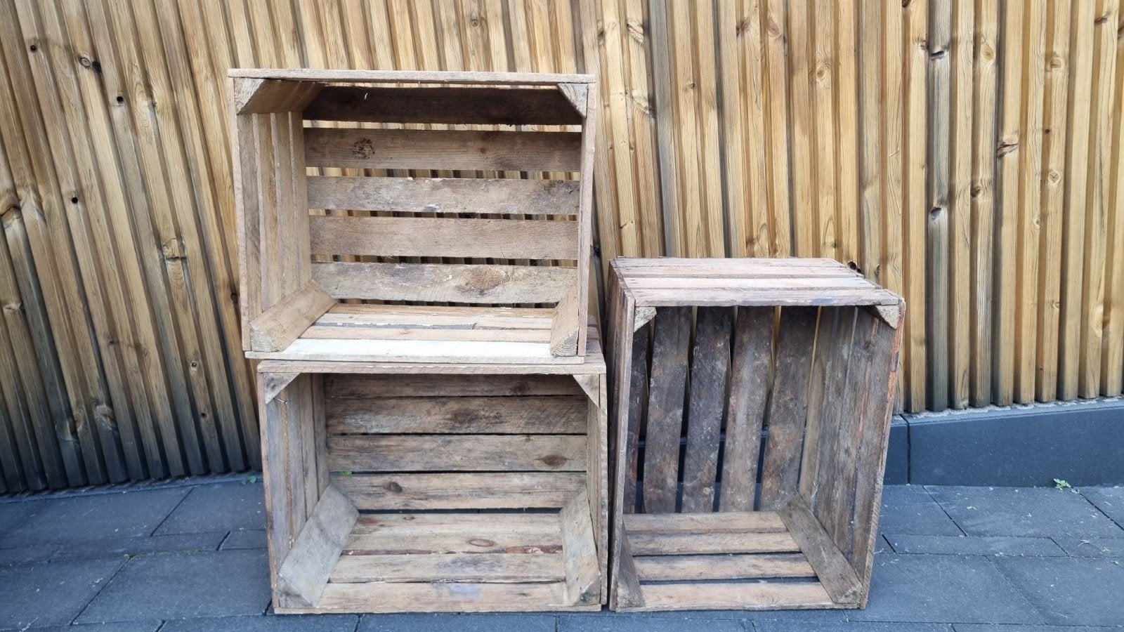 19 houten fruitkistjes 50x60cm, Ophalen, Minder dan 50 cm, Gebruikt, Minder dan 50 cm