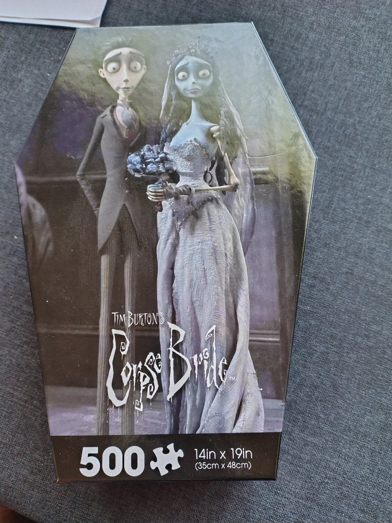 puzzel The corpse bride in doodskist doos halloween nieuw, Verzamelen, Ophalen of Verzenden, Nieuw, Overige typen