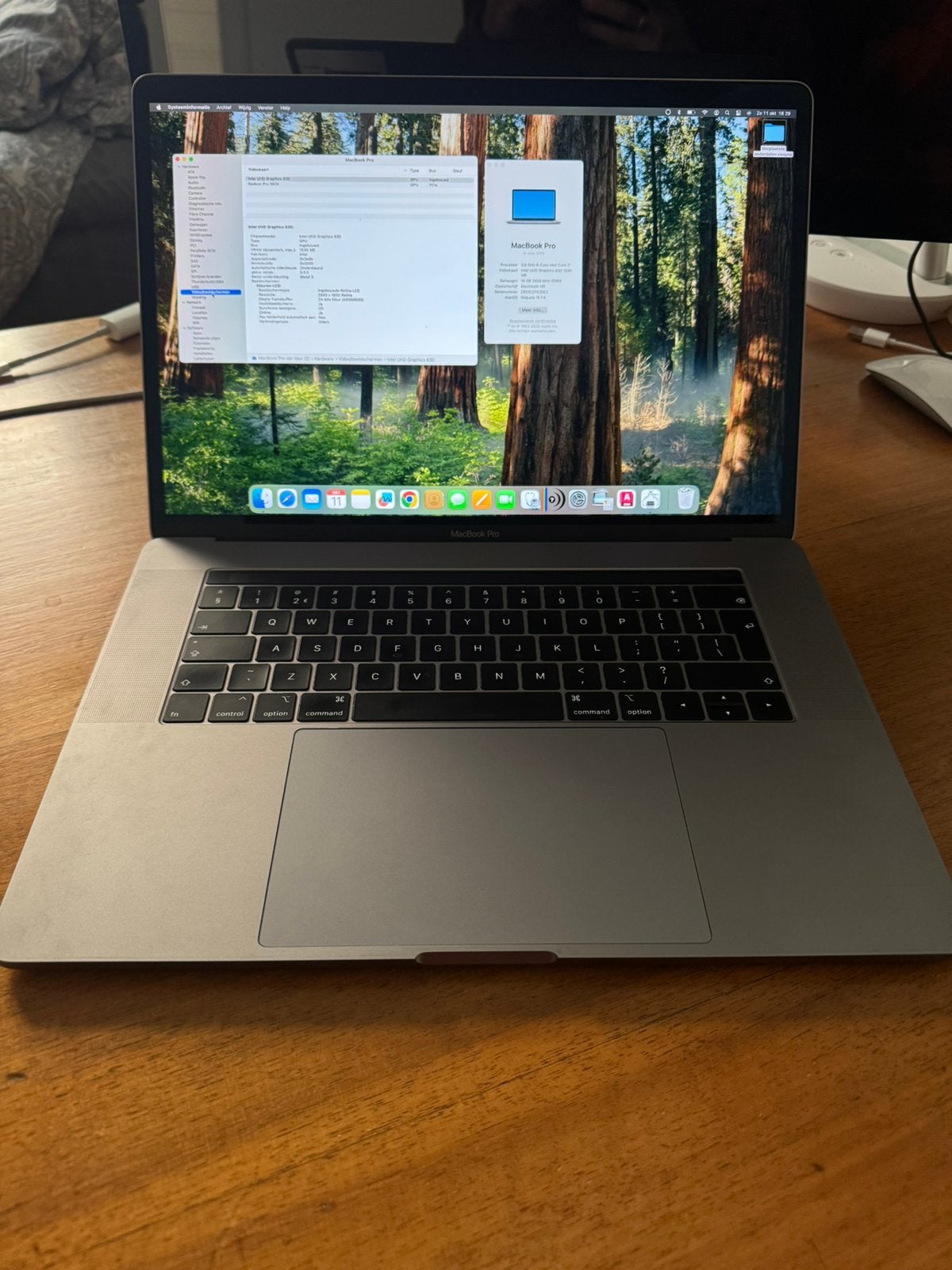Apple Macbook Pro 15 inch 2019, Comme neuf, MacBook, 15 pouces, Enlèvement ou Envoi