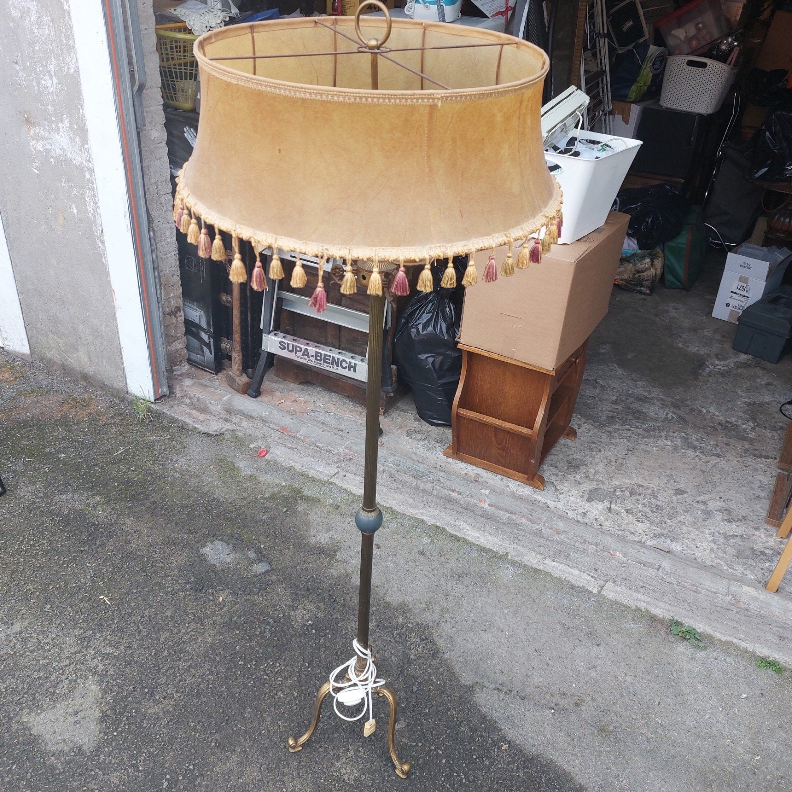antieke koperen lamp, Antiek en Kunst, Ophalen