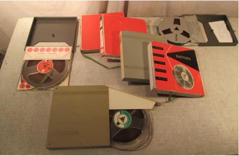 7 Prima Bandrecorder Tapes - 6x 15cm en 1x 12cm, Ophalen of Verzenden, Onderdeel, Met banden
