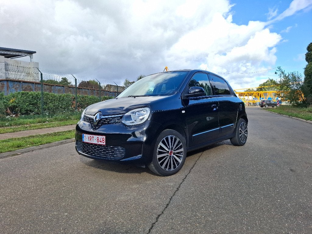 Renault Twingo 2020, Auto's, 4 zetels, Zwart, Leder en Stof, Zwart