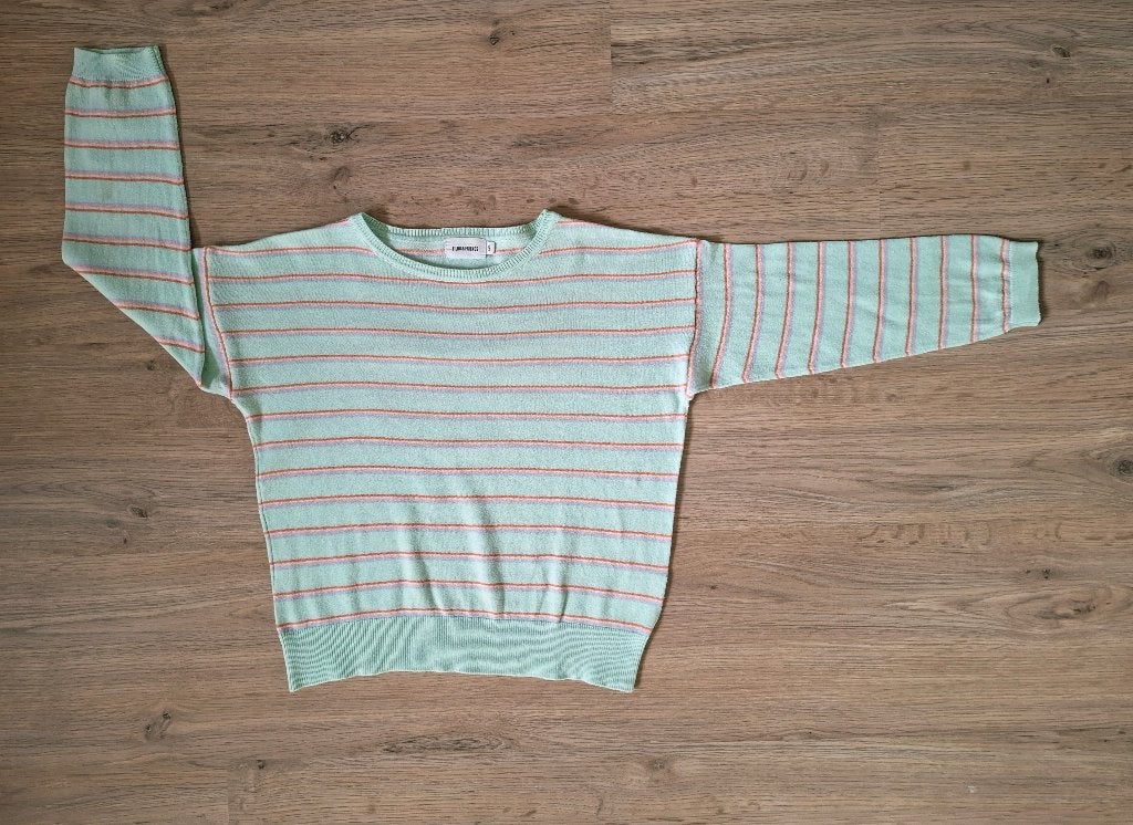 Filou & Friends trui gestreept – Maat 9 (134) – 100% katoen, Meisje, Ophalen of Verzenden, Zo goed als nieuw, Shirt of Longsleeve