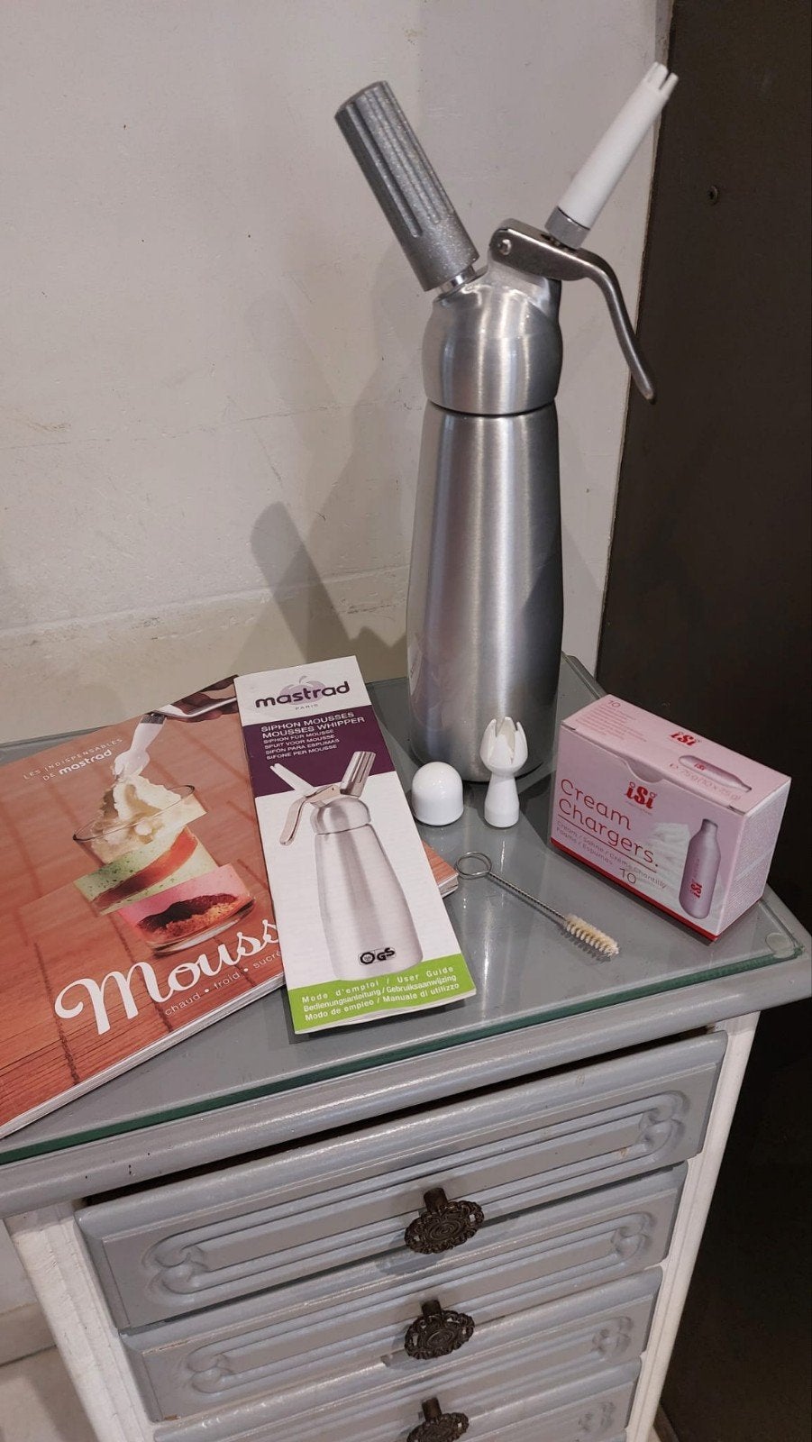 syphon à mousse chaude et froide, Enlèvement