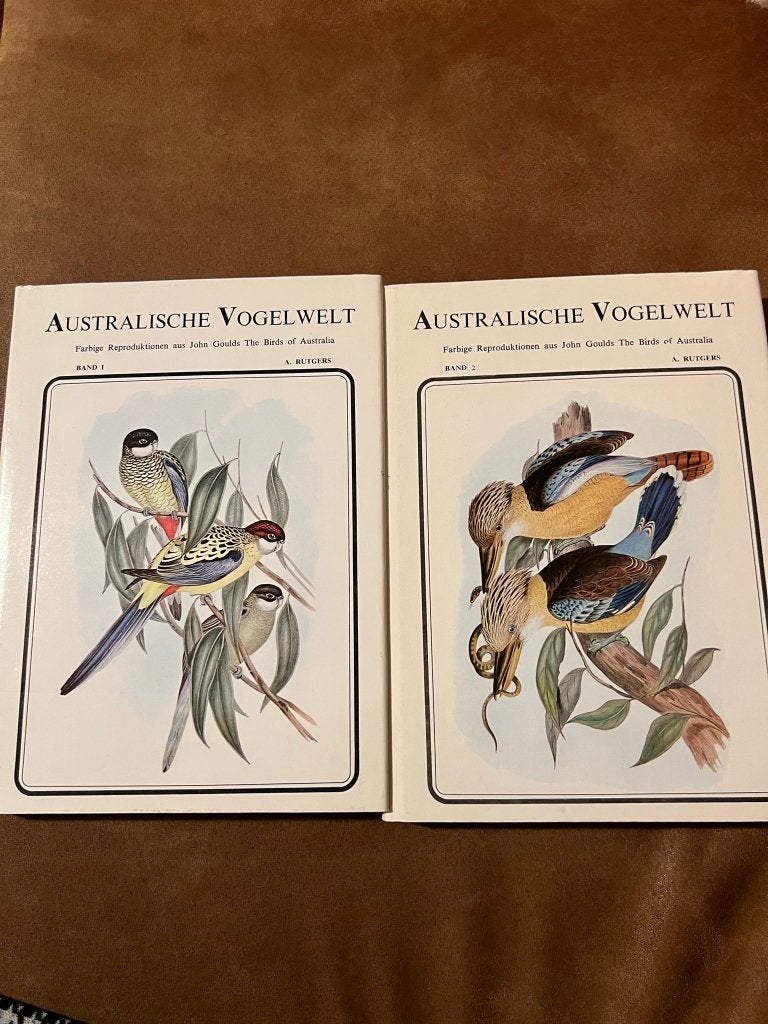 Australian Bird World - Rugers A. 2 livres, Livres, Animaux & Animaux domestiques, Enlèvement ou Envoi, Comme neuf, Oiseaux, Rugers A.
