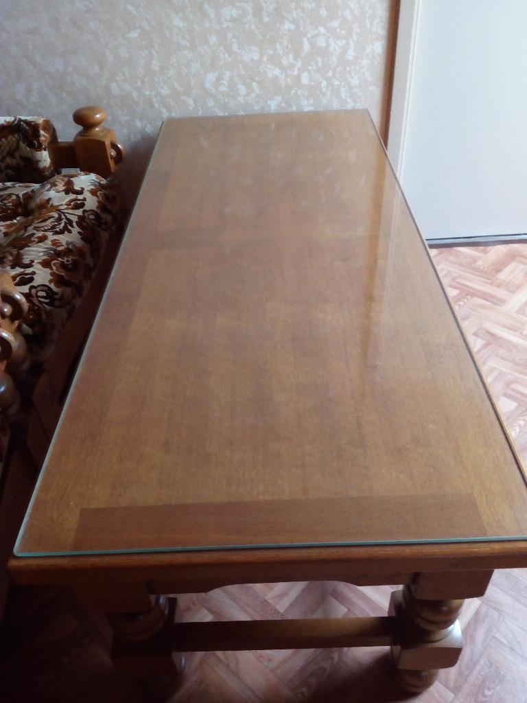 Glas, geslepen voor bescherming (salon)tafel, kast ed..., Enlèvement, Comme neuf, Verre
