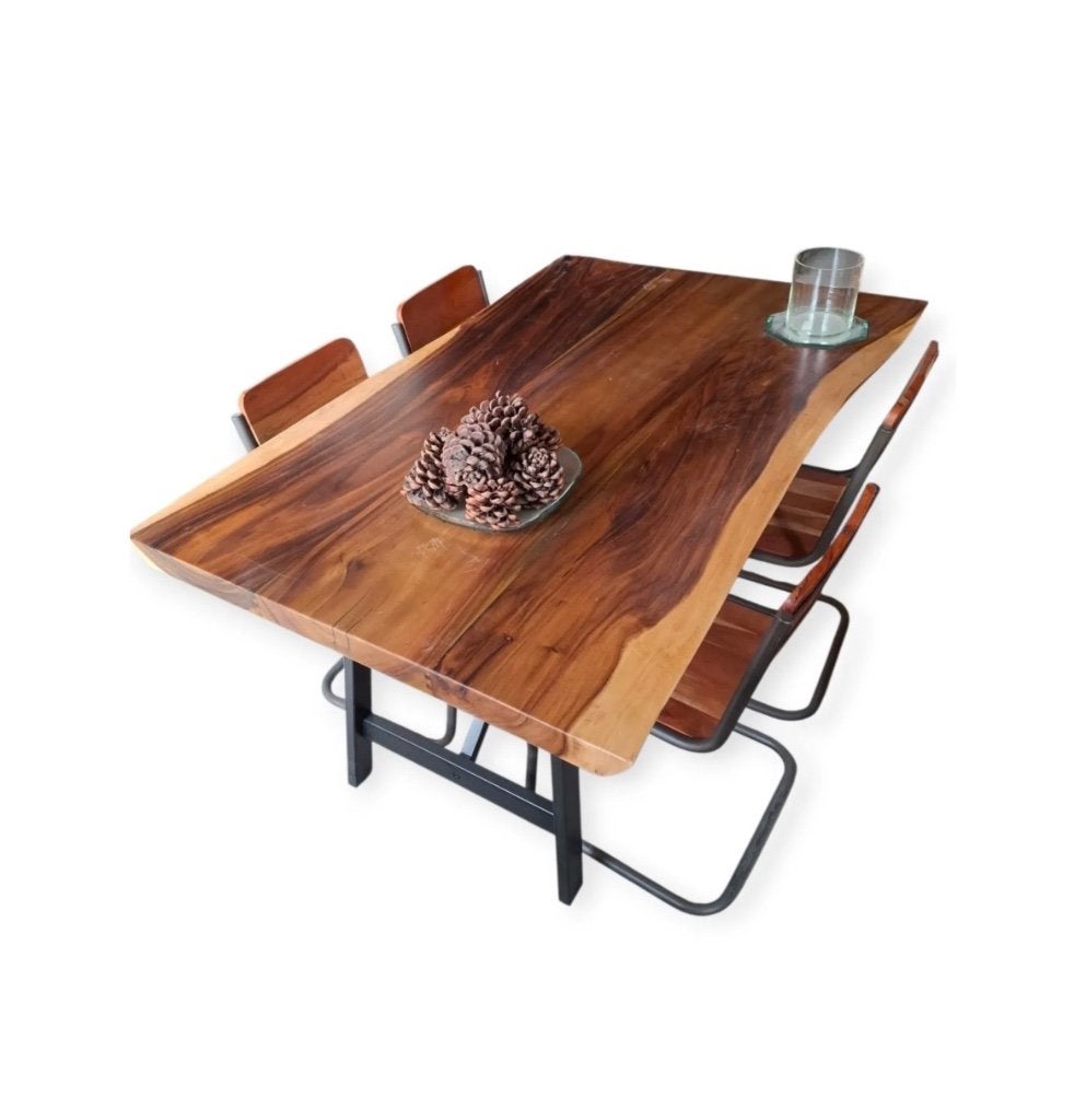 Eettafel, Ophalen, Landelijk, boomstamtafel, 100 tot 150 cm, Nieuw