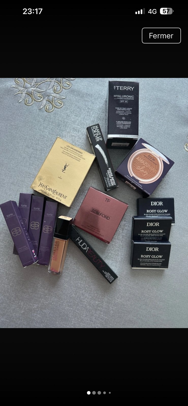 Lot 17 articles maquillage luxe neufs Dior YSL NARS Tarte…, Rouge, Maquillage, Envoi, Lèvres