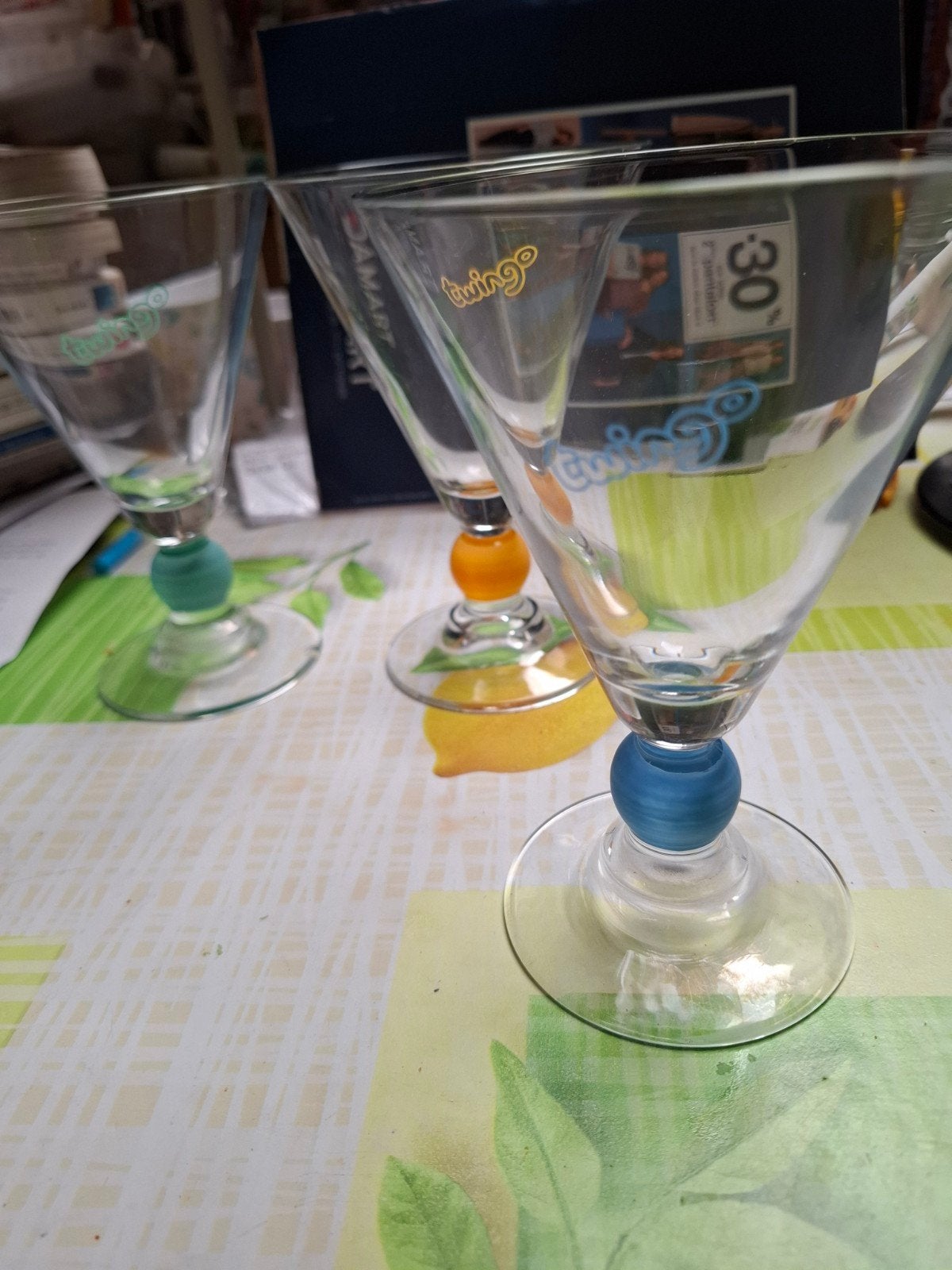 lot de trois verres twingo  colections, Enlèvement ou Envoi