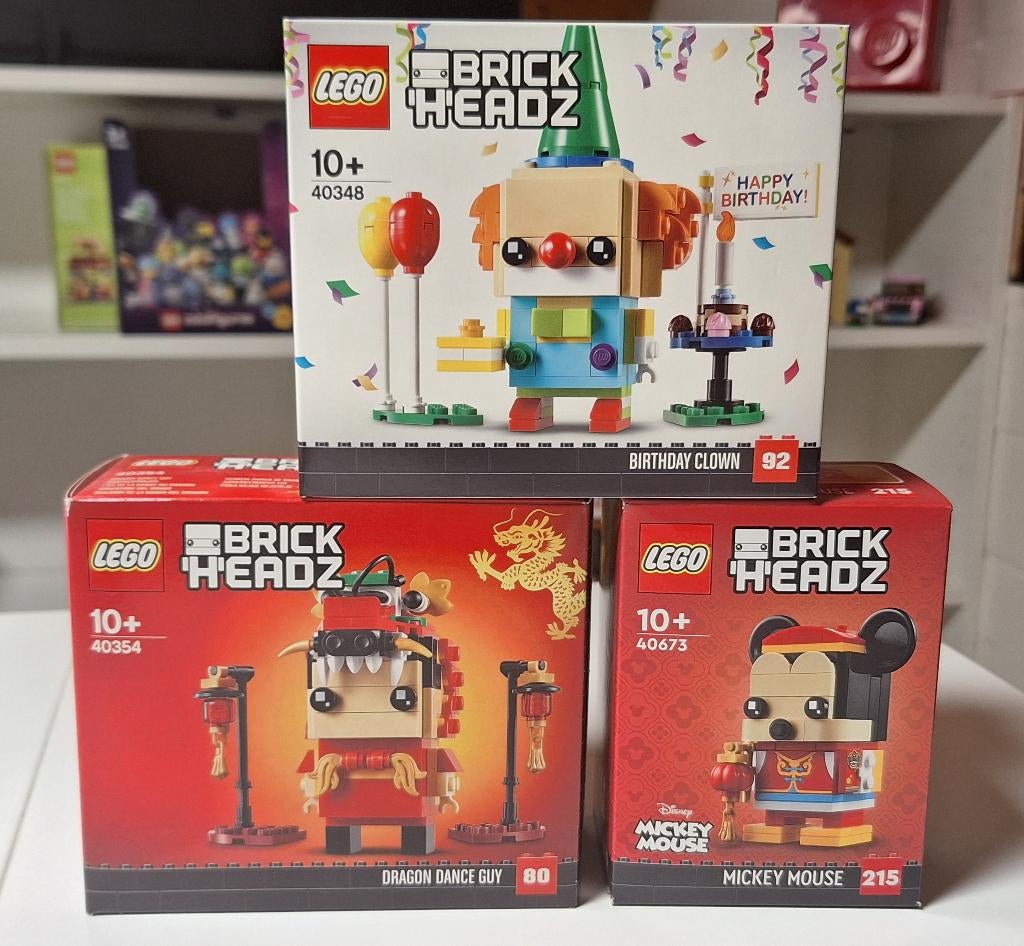 Lego Brickheadz 40348/40354/40673 (nieuw), BrickHeadz, Lego, Nieuw, Ophalen of Verzenden