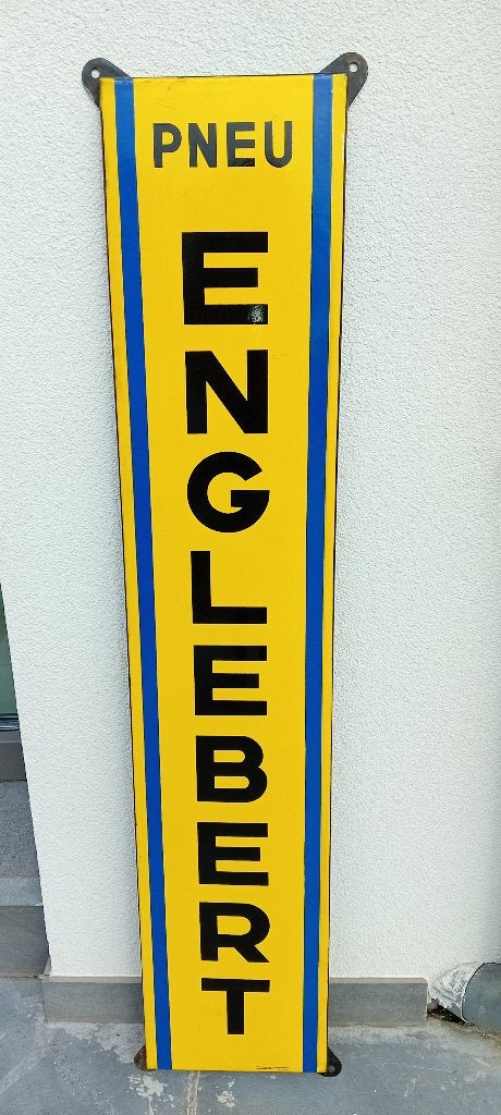 Plaque Emaillèe ENGLEBERT pour pneus de voiture, Enlèvement ou Envoi, Comme neuf, Panneau publicitaire