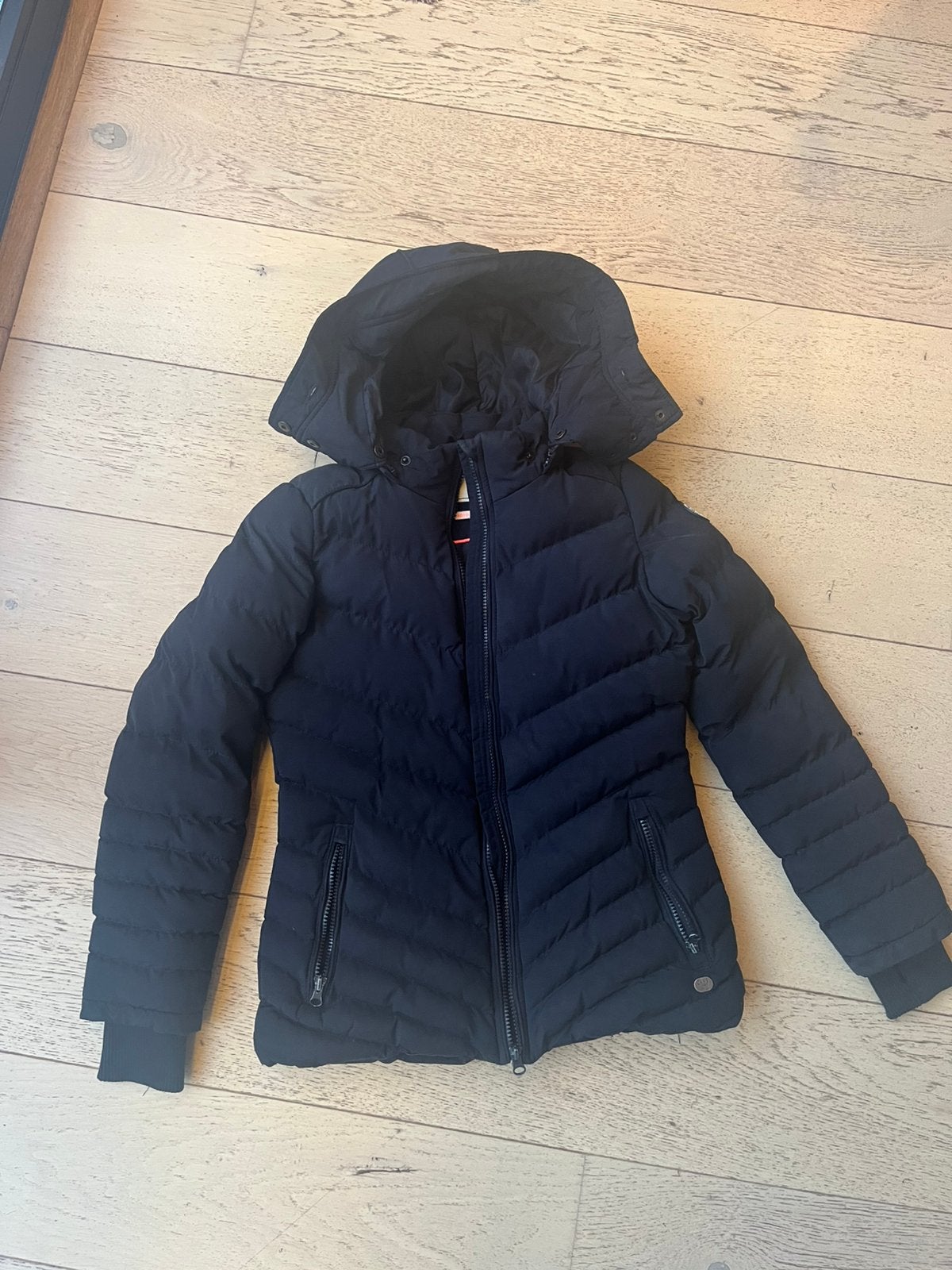 Winterjas meisje maat 164, Ophalen, Zo goed als nieuw, Maat 34 (XS) of kleiner, Blauw