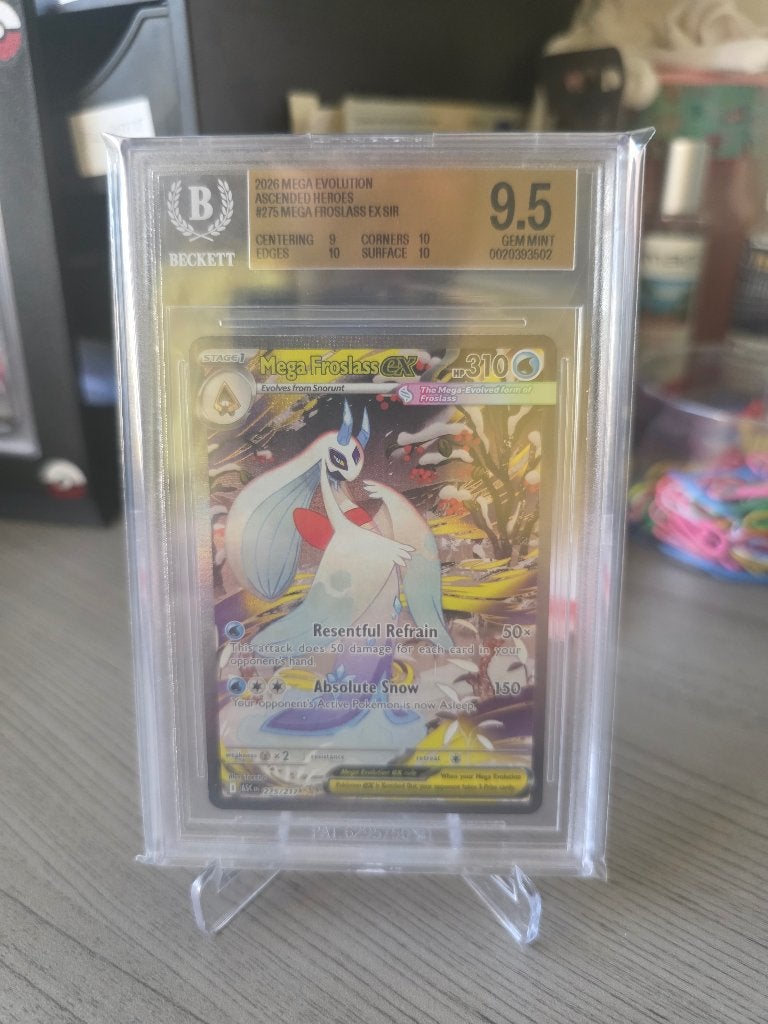 Mega Froslass ex Ascended Heroes 275/217 BGS 9,5, Enlèvement ou Envoi, Comme neuf, Cartes en vrac