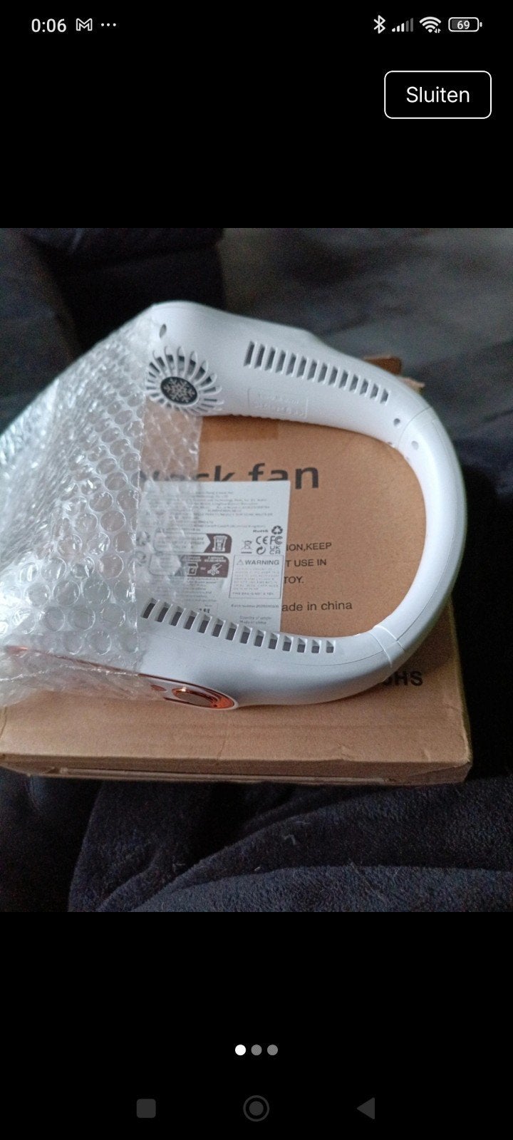 Nekventilator nieuw, Sport en Fitness, Ophalen of Verzenden