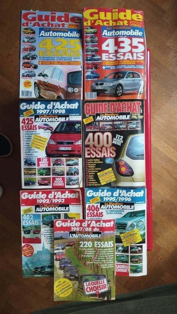 MONITEUR DE L' AUTOMOBILE  Guide d'Achat plusieurs années, Livres, Autos | Brochures & Magazines, Enlèvement ou Envoi, Général
