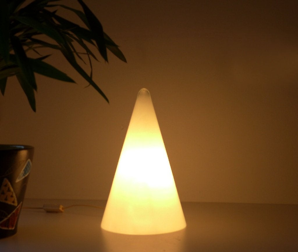 Lampe de table rare, lampe, années 1970, 1980, SCE France, Enlèvement ou Envoi, Verre, Minimaliste