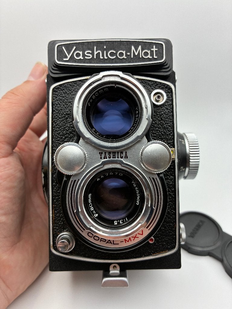 Yashica Mat TLR met Yashinon 80mm F/3.5, Audio, Tv en Foto, Ophalen of Verzenden, Zo goed als nieuw, Spiegelreflex, Overige Merken