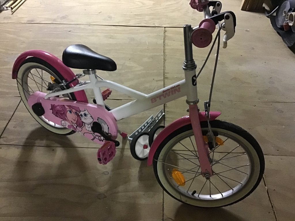 kinderfiets, Ophalen, Zijwieltjes, 16 tot 20 inch, Velgrem