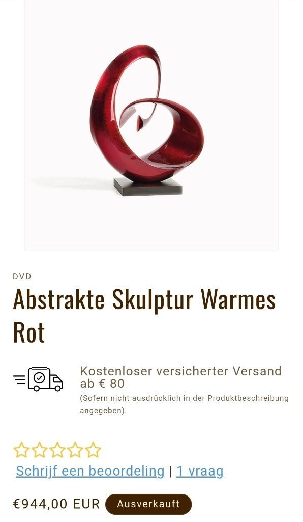 Abstracte sculptuur, Ophalen, Houtsnijwerk, 50 - 100 cm, Europa
