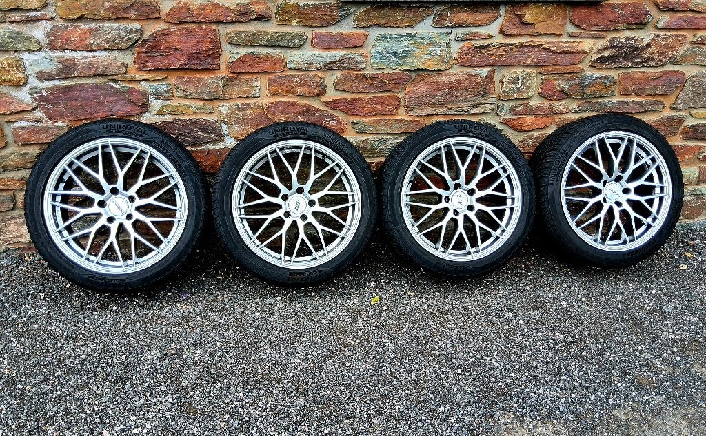 Roues alu Audi A5 avec très bons pneus hiver 245/40-18, Pneus et Jantes, 245 mm, Pneus été, 18 pouces