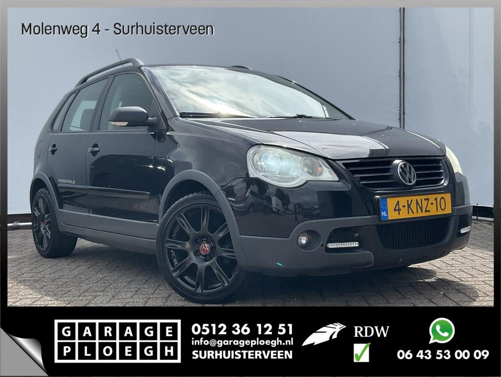 Volkswagen Polo 1.4-16V Cross Clima Elek.Pakket LM Volledig, Elektrische ramen, Zwart, Bedrijf, Handgeschakeld
