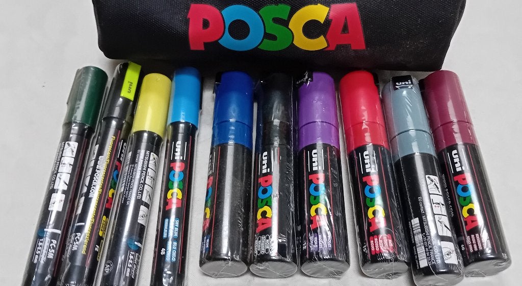 Lot de 10 Posca neufs avec trousse, Ophalen of Verzenden, Nieuw, Overige typen