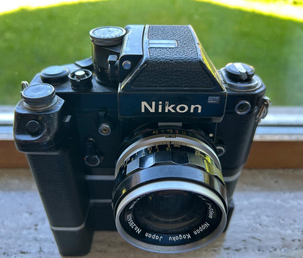 Body F2 body MD2+MB1 motor F2, Ophalen, Gebruikt, Nikon