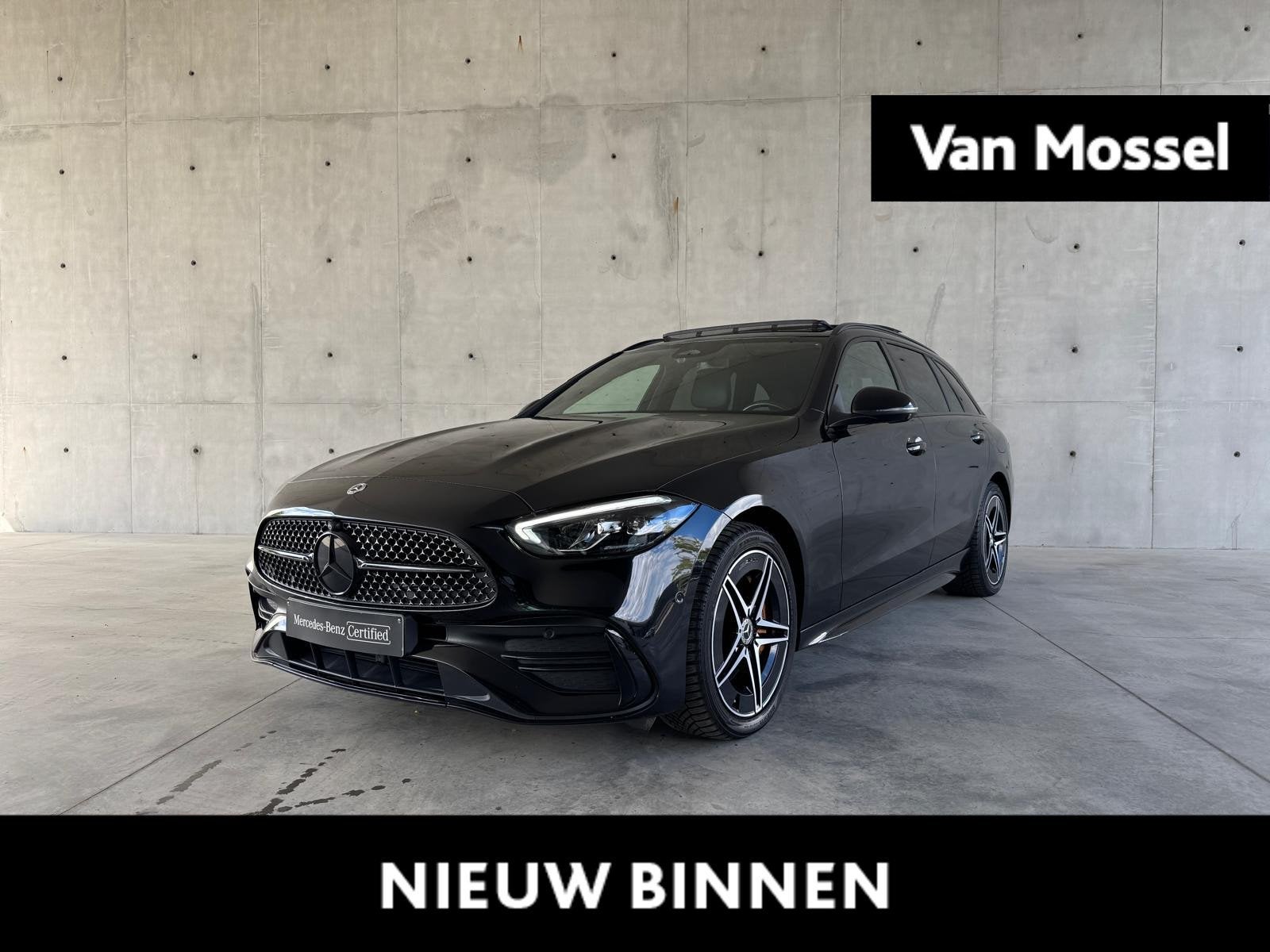 Mercedes-Benz C-Klasse 300 e AMG Line Break + LEDER + PANO D, 1800 kg, Euro 6, Entreprise, Noir