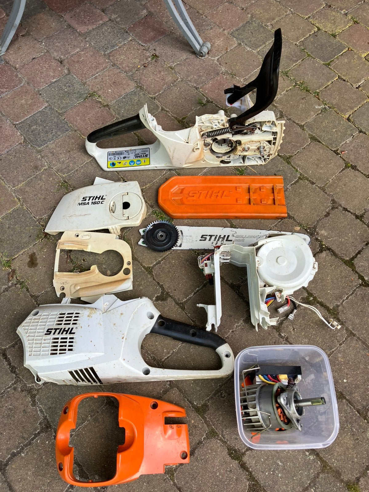 Onderdelen STIHL-kettingzaag MSA-160C-30, Ophalen