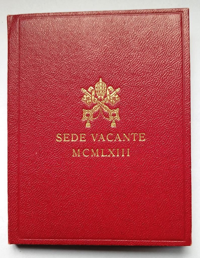 500 lires 1963 sede vacante dans la boîte officielle, Enlèvement ou Envoi, Autres pays, Monnaie en vrac, Argent