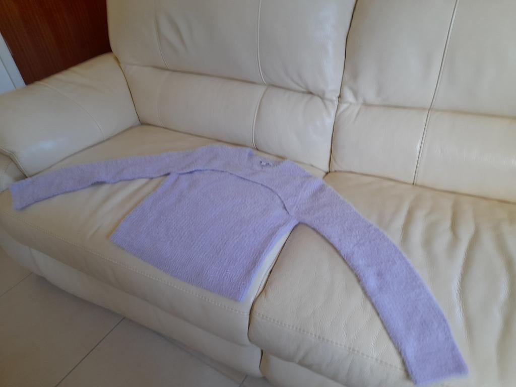 Opengewerkte trui met een beetje mohair. T38., Maat 38/40 (M), Overige kleuren, Clokhouse., Nieuw