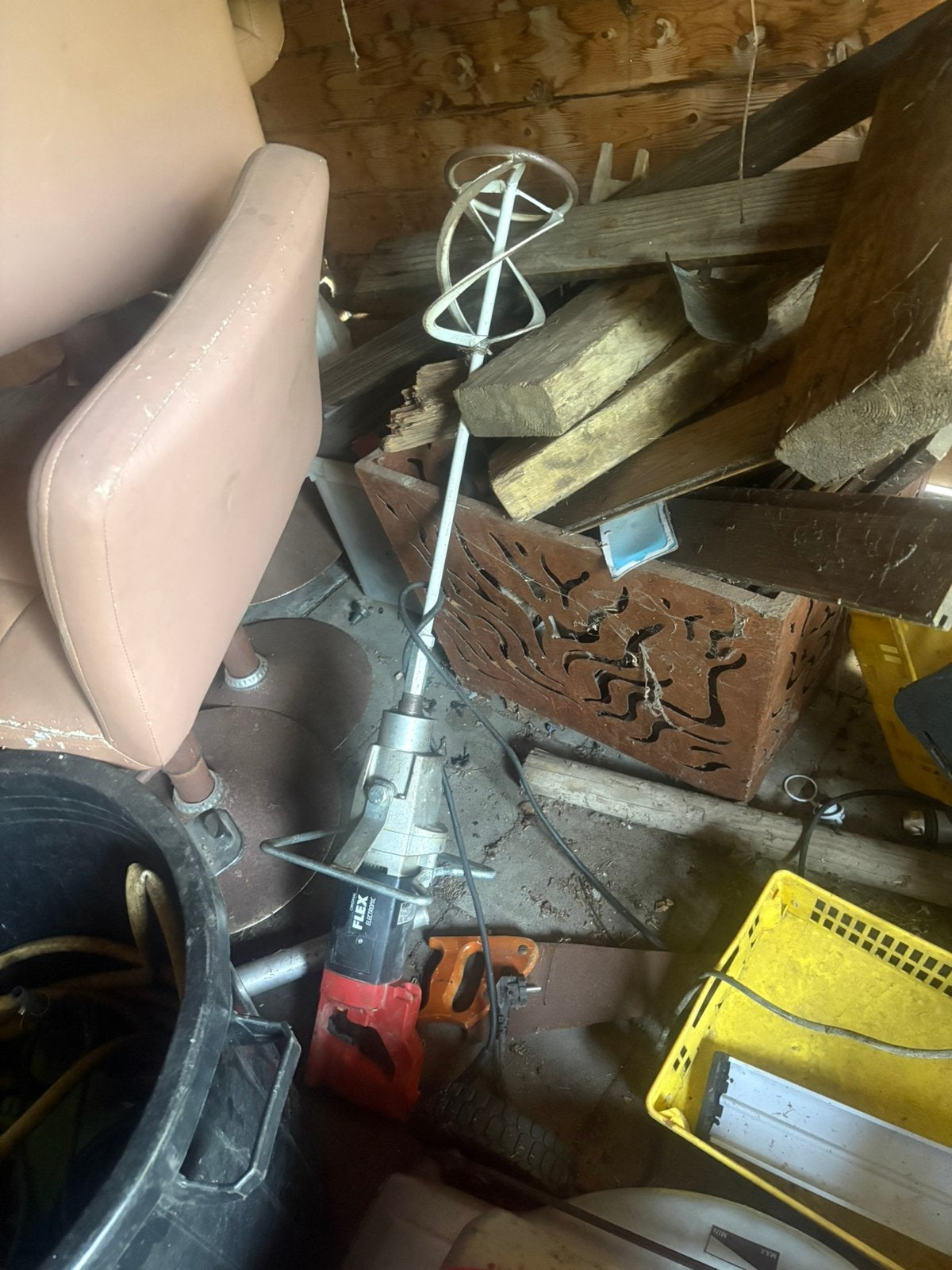 FLEX elektrische menger/mortelmixer,, Ophalen, Zo goed als nieuw