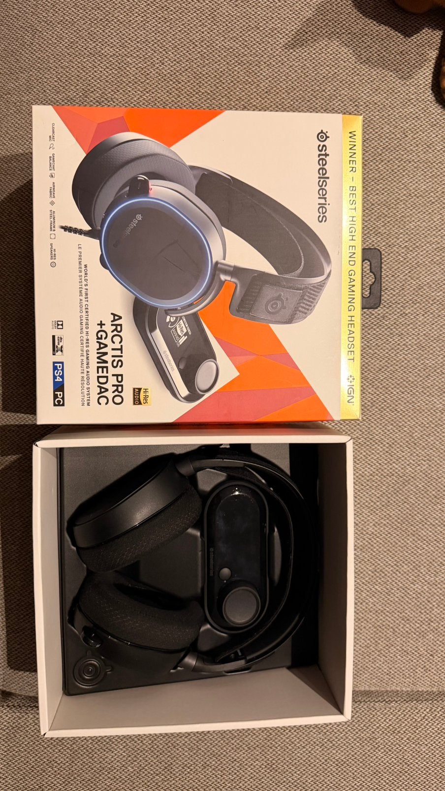 Steelseries Arctis Pro + Gamedac Headset, Enlèvement ou Envoi, Comme neuf, Over-ear