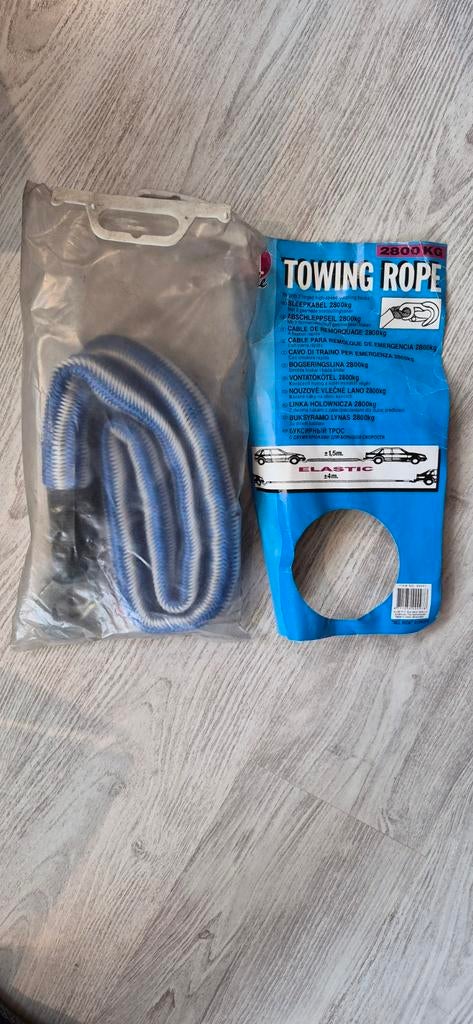 Elastische sleepkabel max 2800 kg, Ophalen of Verzenden
