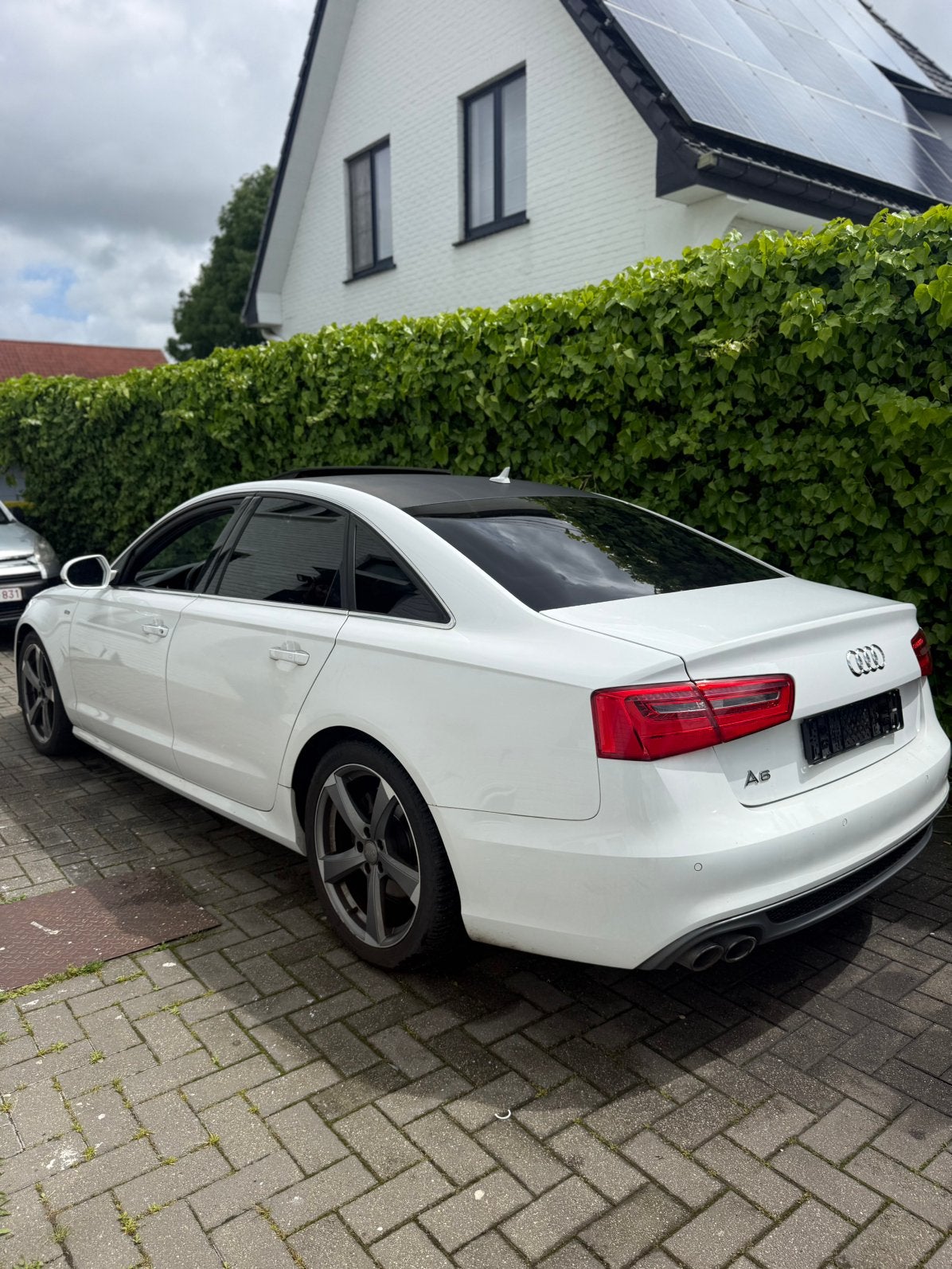 AUDI A6 2.0 TDI 2012 3X S-LINE FULL OPTIE, Auto's, Automaat, Euro 5, Zwart, 4 cilinders