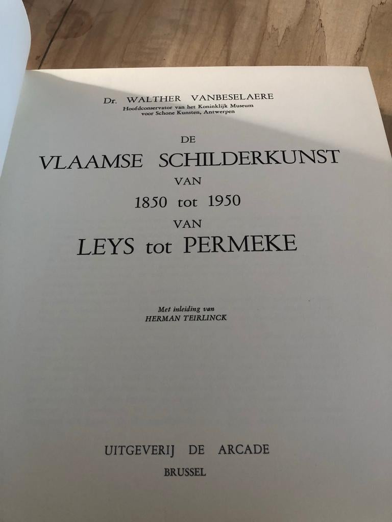 Moderne Vlaamse Schilderkunst van 1850 - 1950, Van Leys tot, Livres, Enlèvement ou Envoi, Utilisé, Peinture et dessin, Dr. Walther Vanbeselaere