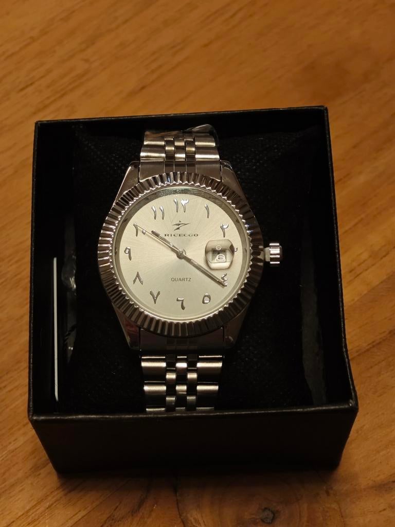 Ricecgo Arabic dial quartz watch, Overige merken, Staal, Staal, Polshorloge
