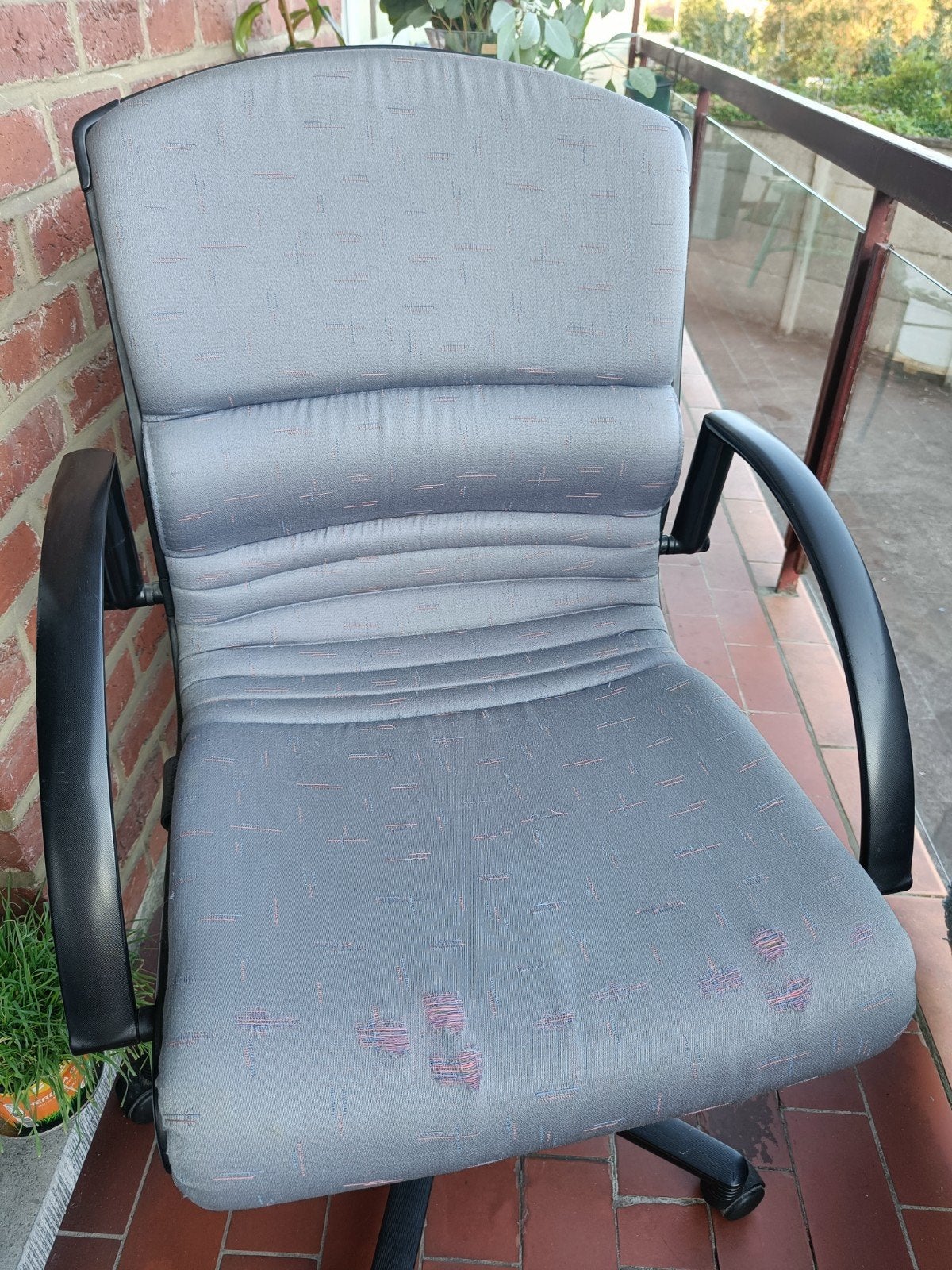 Fauteuil de bureau pivotant, Enlèvement, Utilisé, Bleu, Chaise de bureau