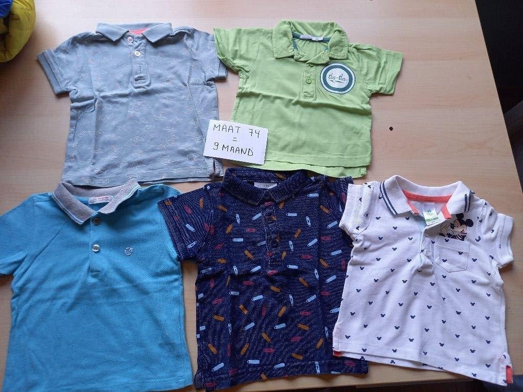 Nieuwstaat groot pakket t-shirts en polo's maat 74 jongen, Ophalen of Verzenden, Zo goed als nieuw, Maat 74
