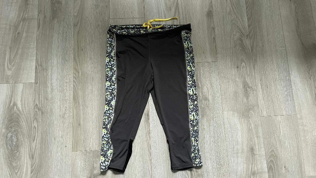 Legging sport gris/fluo avec pochette-"Tex Sport"-T L, Kleding | Dames, Maat 42/44 (L), Nieuw, Ophalen of Verzenden, Hardlopen of Fietsen