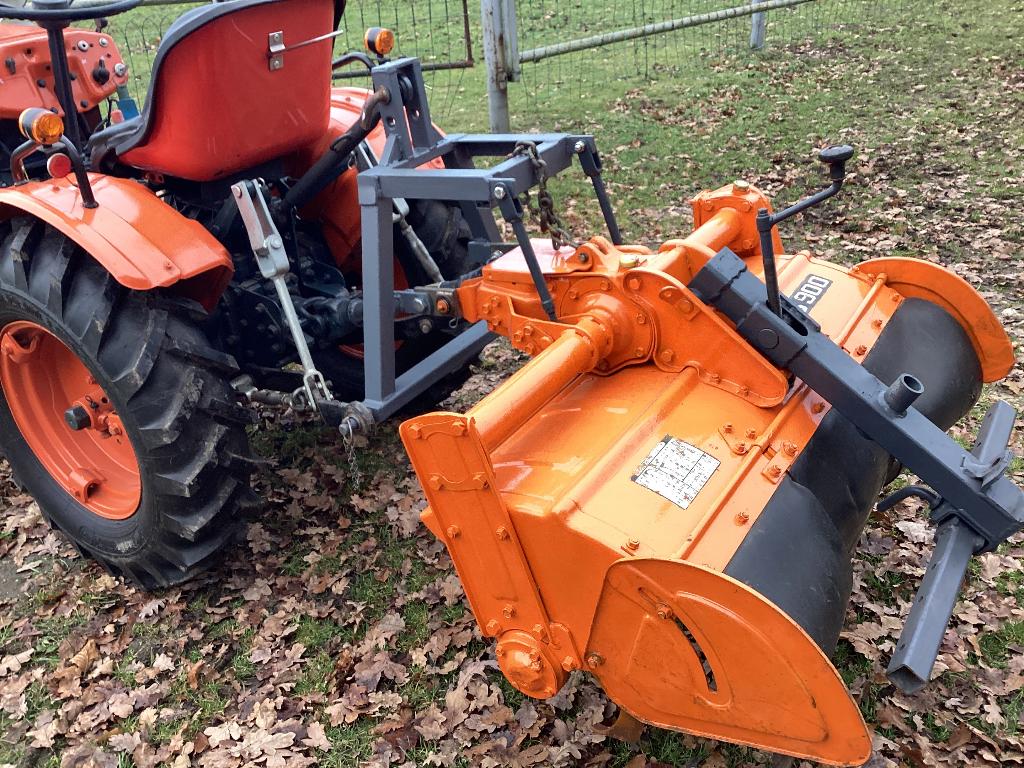 Minitraktor kubota,maaier,hooier,frees, Enlèvement, Utilisé