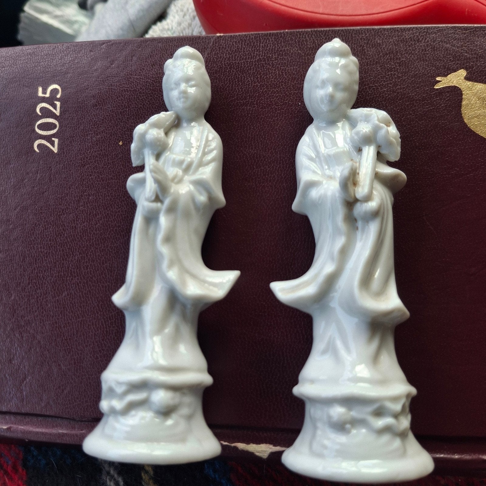 Quan Yin figuren van wit Chinees porselein - set van 2, Ophalen of Verzenden