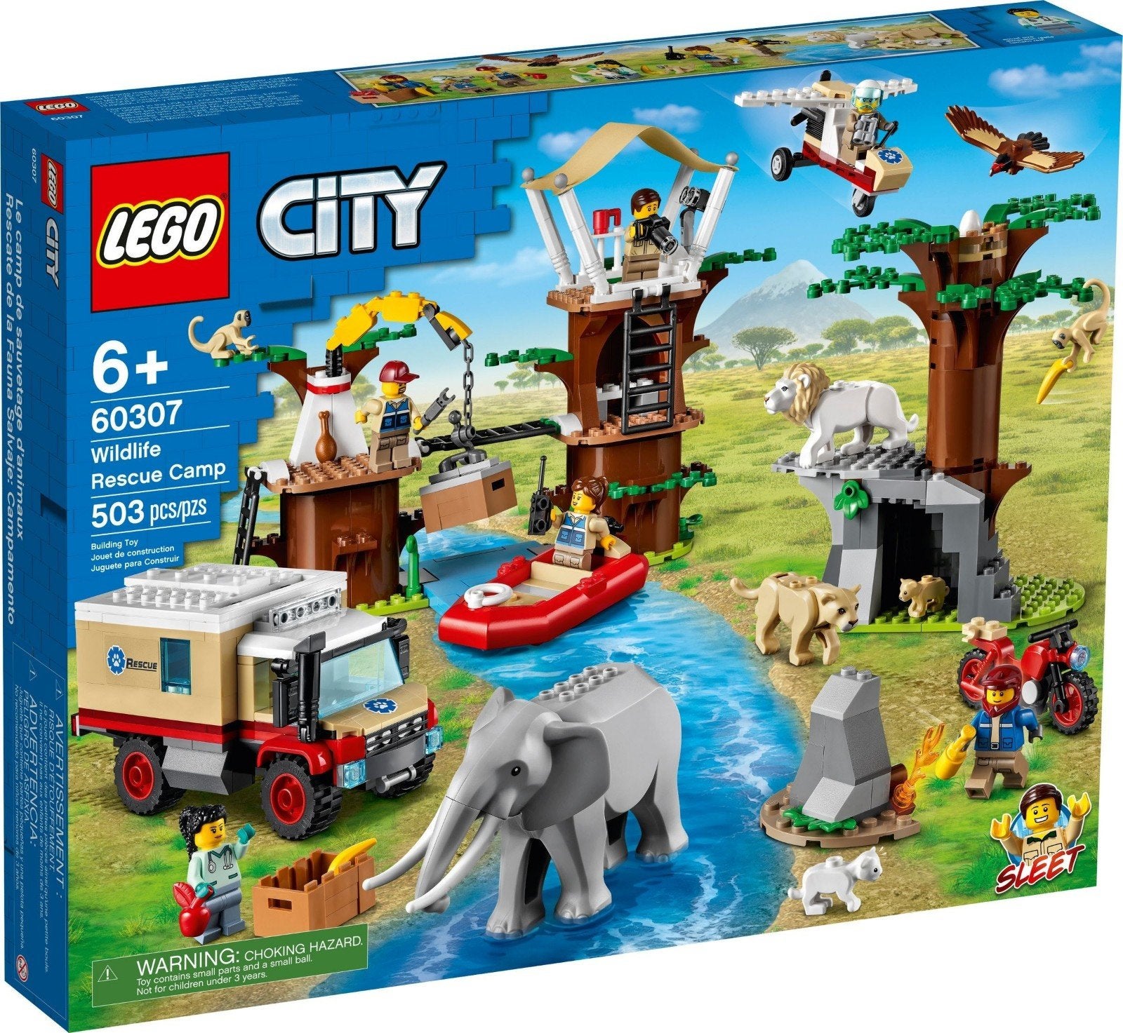 LEGO 60307 Wildlife Rescue Camp (City - Wildlife Rescue), Ophalen of Verzenden, Lego, City