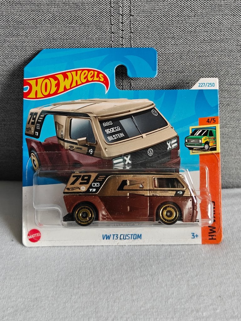 Hot Wheels Volkswagen T3 Custom Bruin VW HW Vans 2024, Ophalen of Verzenden, Nieuw, Auto