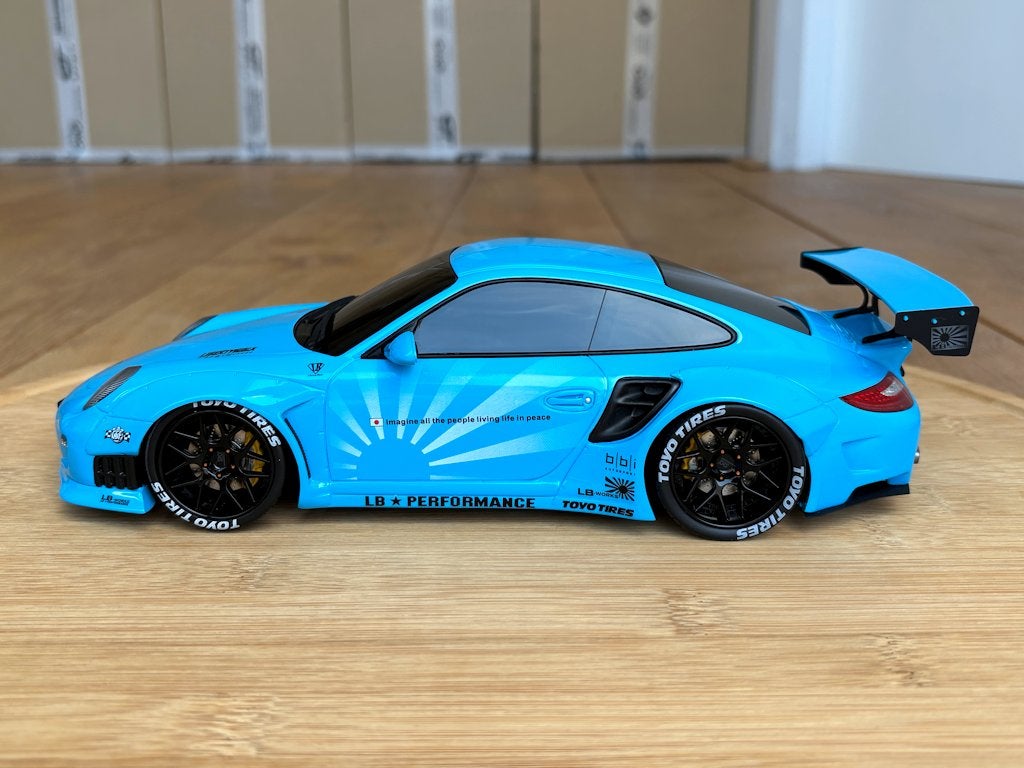 Porsche 911 997 LB Works 600st Azië editie 1:18 GT Spirit, Ophalen of Verzenden, Nieuw, Auto, Overige merken