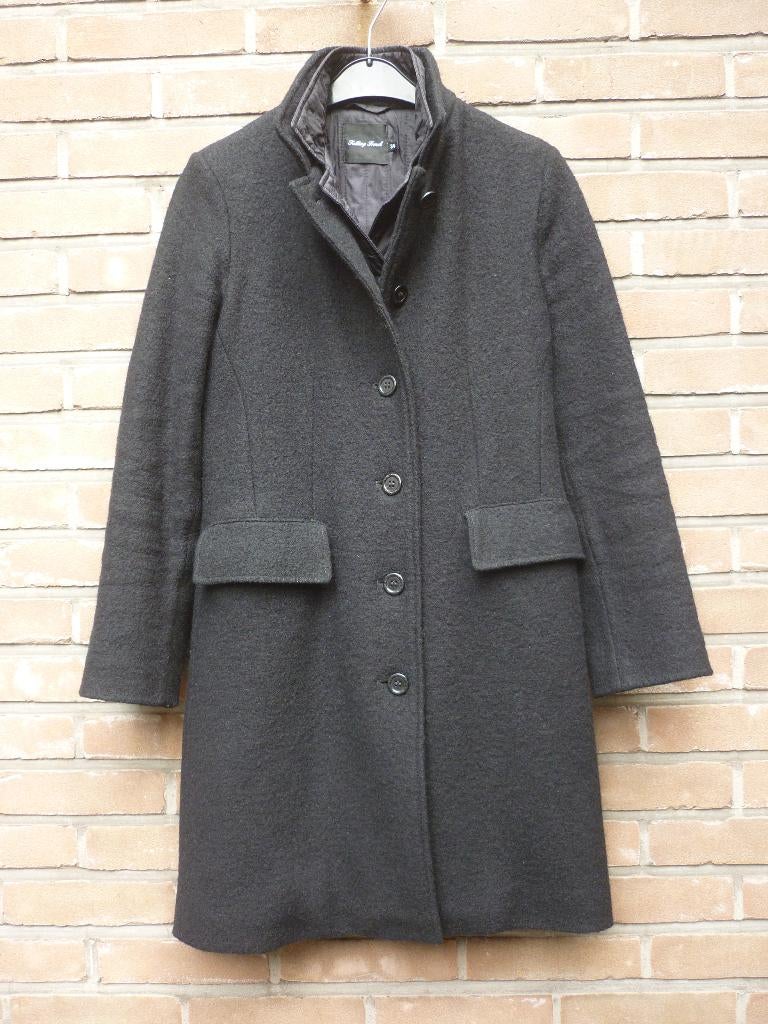 Warme Wollen Mantel Talking French, Kleding | Dames, Talking French, Zwart, Nieuw, Ophalen of Verzenden
